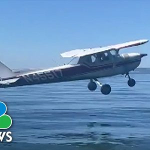 Watch: Small Plane Crashes Into Waters Off Seattle Beach