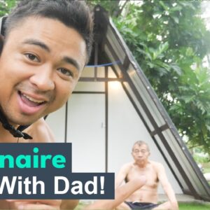 FILIPINO MILLIONAIRE lives OFF GRID in TINY HOUSE with DAD!