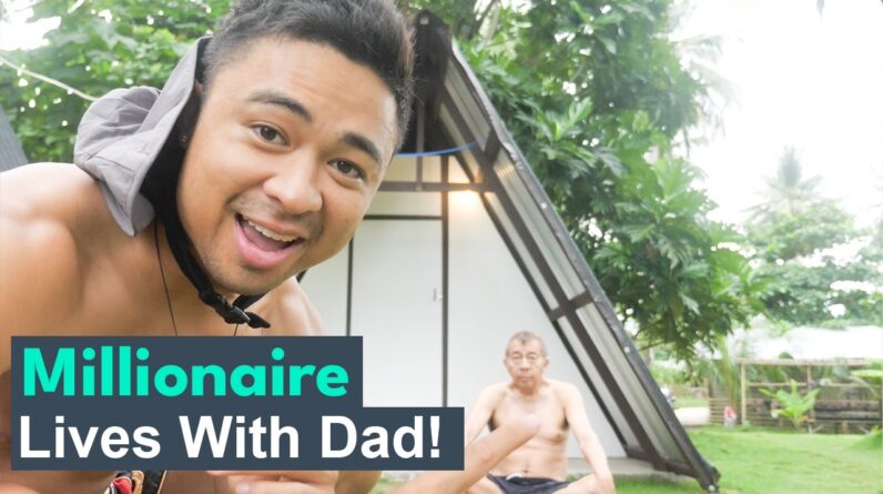 FILIPINO MILLIONAIRE lives OFF GRID in TINY HOUSE with DAD!